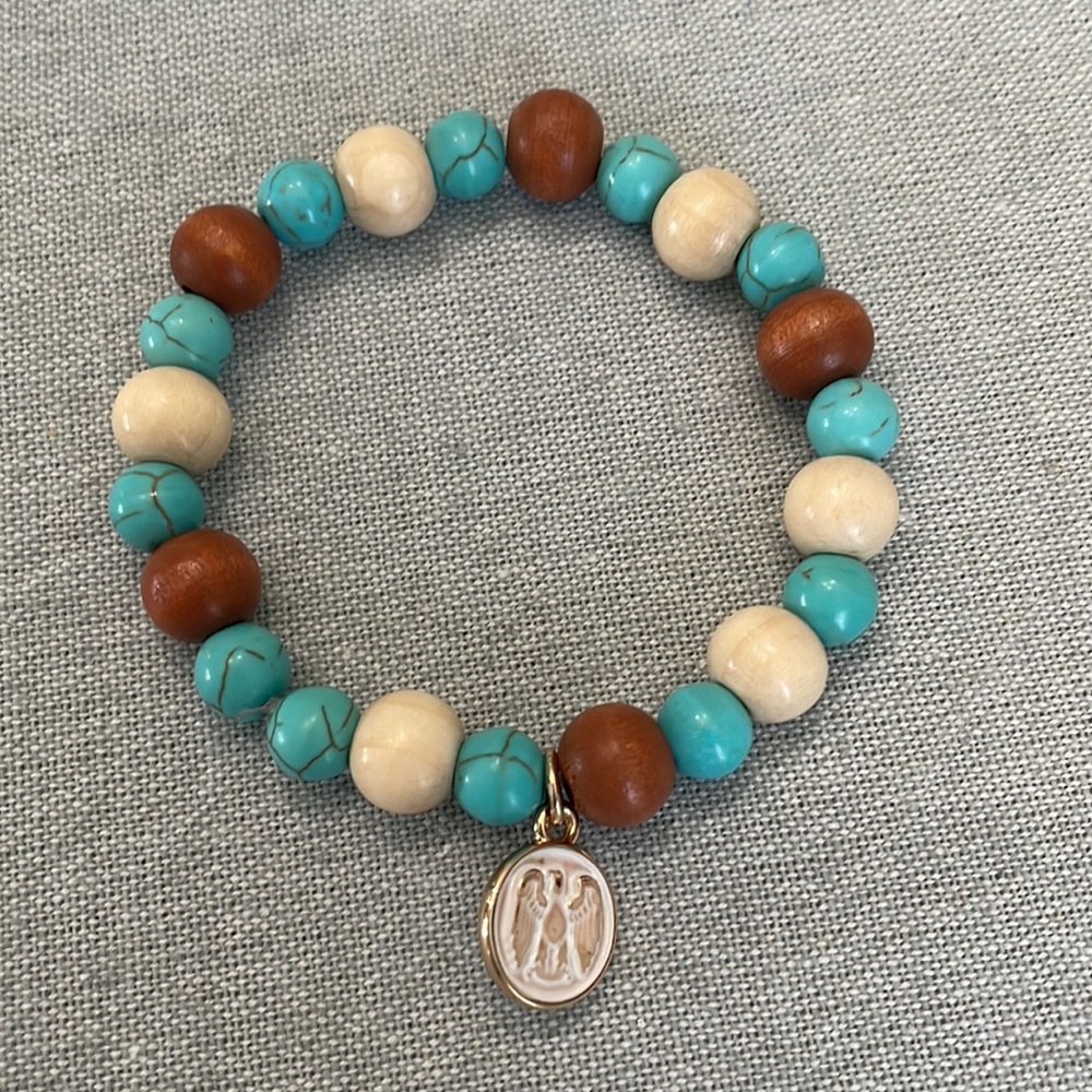 Wooden Stretch Charm Bracelet Set - Picture 4 of 5